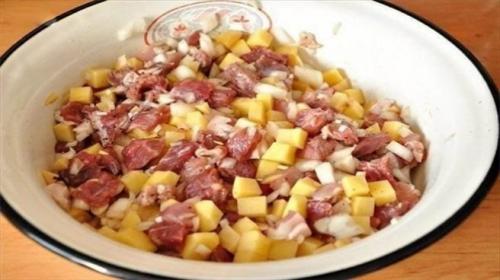 Песочное тесто для самсы с курицей. Татарская самса Эчпочмак