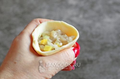 Самса с курицей слоеная. Самса с курицей и картошкой 09 Самса с курицей слоеная. Самса с курицей и картошкой 09