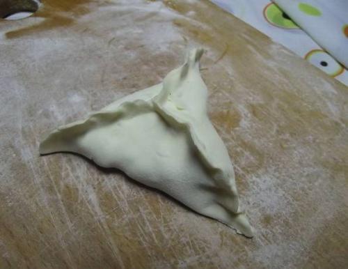 Узбекская самса с курицей. Самса из готового слоеного теста с курицей