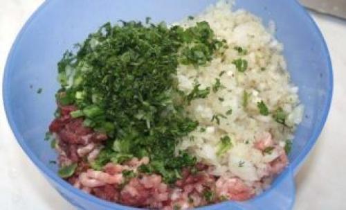 Самса из готового слоеного теста. С фаршем