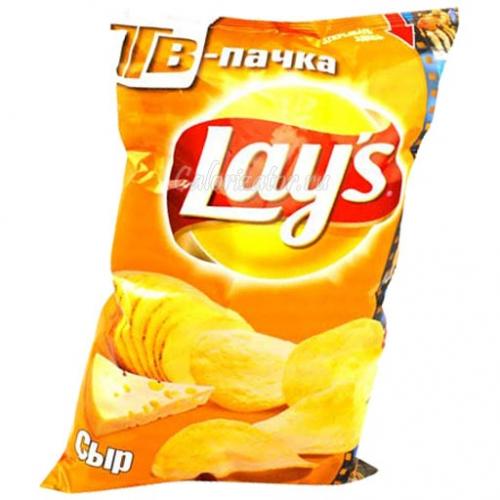 Как сравнивается калорийность Lay's с сыром с другими вкусами чипсов. Чипсы Lays сыр