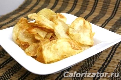 Калорийность чипсы из печи. Чипсы в микроволновке