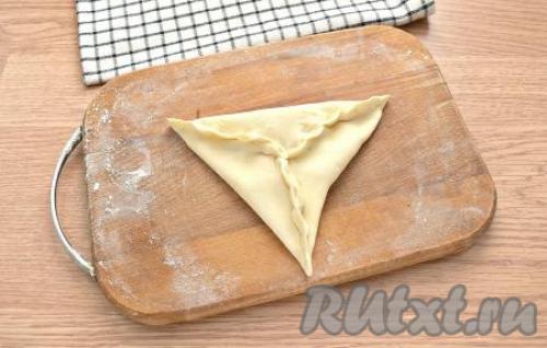 Домашняя самса из слоеного теста с мясом своими руками 16