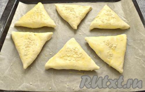 Самса из слоеного теста в духовке. Домашняя самса с курицей из готового слоеного теста 33