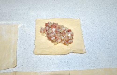 Самса из слоеного теста в домашних условиях. Рецепт «Слоёная самса»: 14