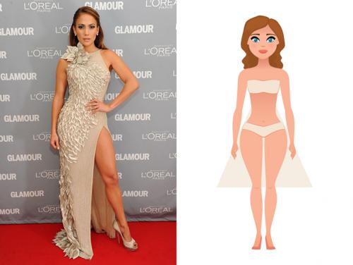 Тип фигуры ложка. Типы женских фигур и как определить свой