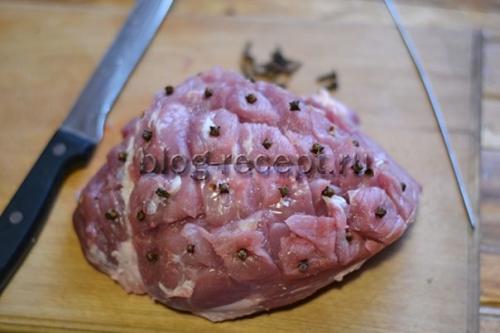 Свиная шея в духовке целым куском в рукаве. Свиная шейка в маринаде из клюквы (в рукаве)