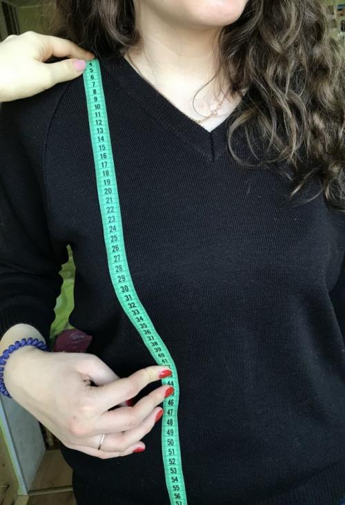 Как определить размер изделия. Измерения для конструирования плечевой модели