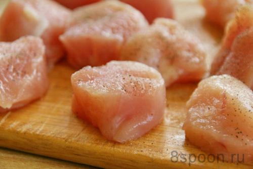 Можно ли добавить овощи к шашлыку из куриной грудки в духовке. Куриные шашлычки в духовке на шпажках с овощами