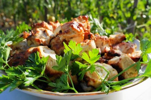 Шашлык из куриной грудки в духовке: простой и вкусный рецепт 33 Шашлык из куриной грудки в духовке: простой и вкусный рецепт 33