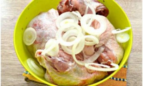 Шашлык из курицы на шпажках. Шашлык из курицы