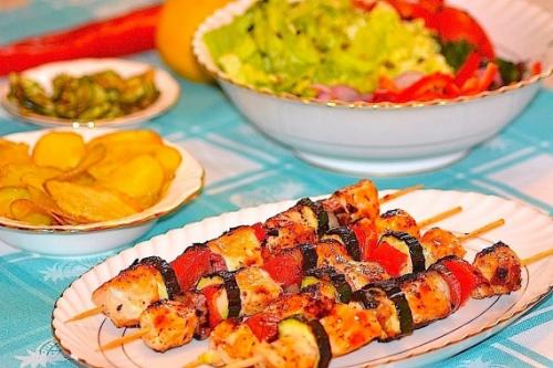Какие овощи можно добавить к шашлыку из куриной грудки. Куриные шашлычки с овощами