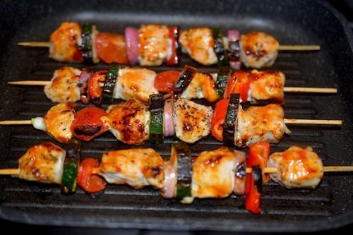 Какие овощи можно добавить к шашлыку из куриной грудки. Куриные шашлычки с овощами