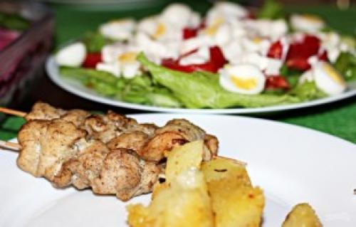 Как правильно разрезать куриную грудку на шашлык. Шашлык из куриных грудок