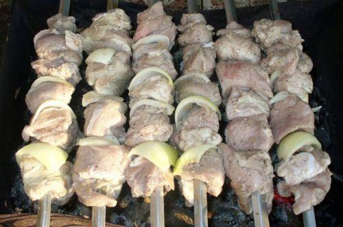 Куриные ножки на мангале в майонезе. Куриные шашлыки в майонезе