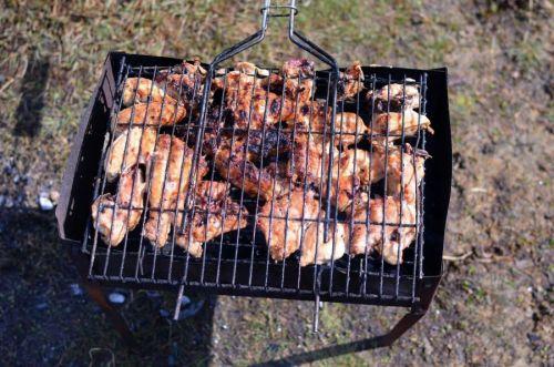 Куриные ножки на мангале в майонезе. Куриные шашлыки в майонезе